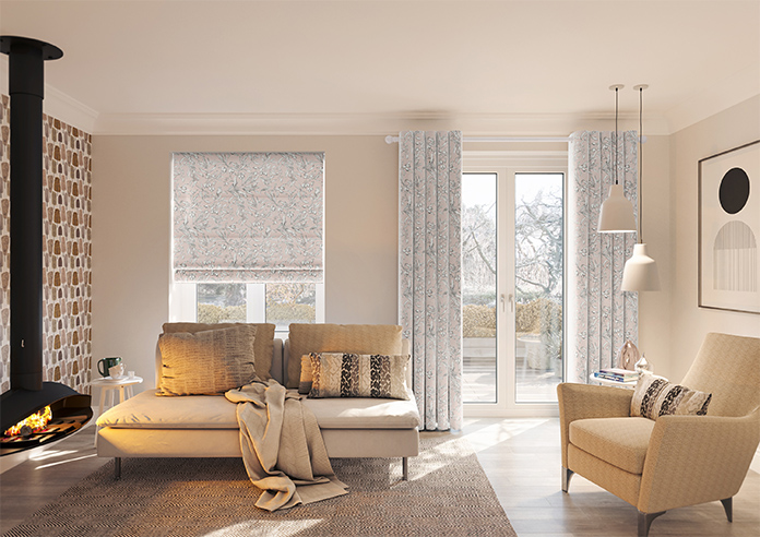 Aviary Velvet, Serenity - Twist&Fit Roman Blind - Image 8